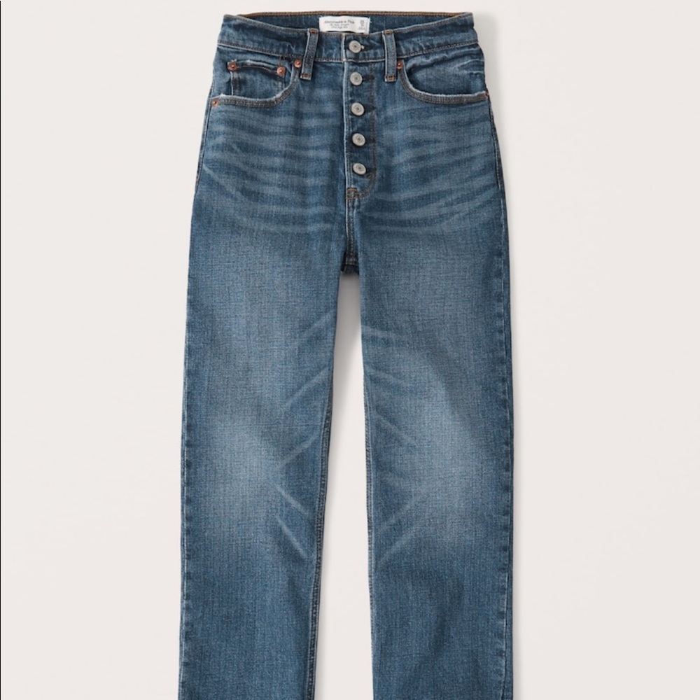 Ultra High Rise Ankle Straight Jeans